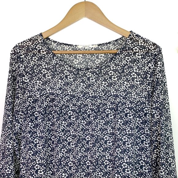 Tularosa Navy Floral Berkeley Shift Dress M - Picture 5 of 9